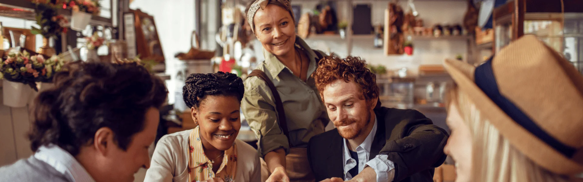Server during dinner service